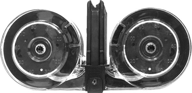 Picture of Kci Usa Inc Usa Inc Magazine Ar15 223 100Rd Drum Gen 2 Blk Poly KCIMZ001 851586008016