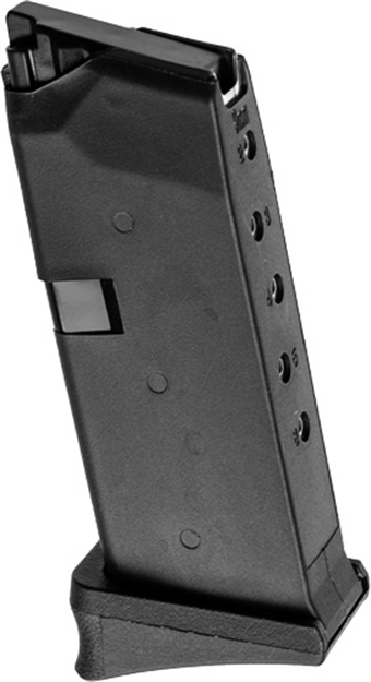 Picture of Kci Usa Inc Usa Inc Magazine For Glock 43 9Mm 6Rd Blk Poly W/Grip Ext KCIMZ053