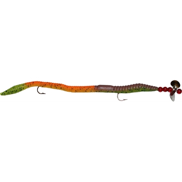 Picture of K&E Bass Stopper Sidewinder Worm, 6" Crawfish