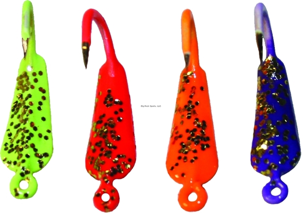 Picture of K&E Moon Glitter Jig Size 6 Assorted 24Cd