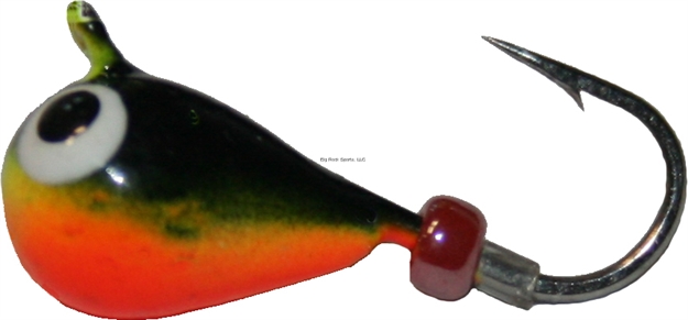 Picture of K&E Pelkie Tungsten Jig Size 10 Black/Orange/Chartreuse  1/Card