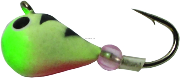 Picture of K&E Pelkie Tungsten Jig Size 10 Green Glow