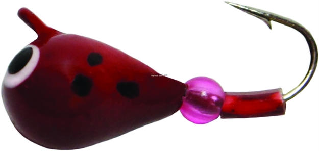 Picture of K&E Pelkie Tungsten Jig Size 12 Red Bug
