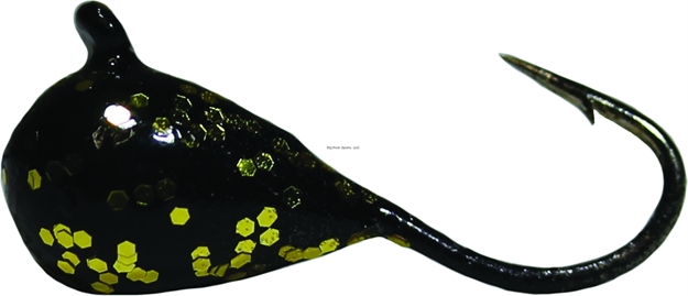 Picture of K&E Pelkie Tungsten Jig Size 14 Black Gold Glitter