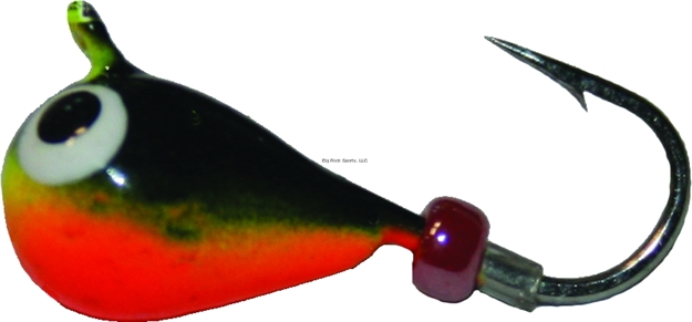 Picture of K&E Pelkie Tungsten Jig Size 8 Black/Orange/Chartreuse