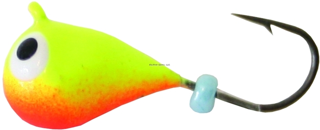 Picture of K&E Pelkie Tungsten Jig Size 8 Orange/Chartreuse