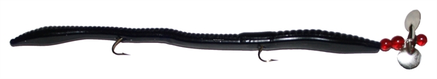 Picture of K&E Sidewinder Rigged Worm Black