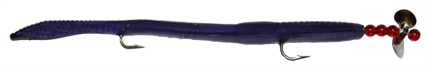 Picture of K&E Sidewinder Rigged Worm Purple