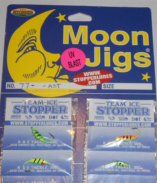 Picture of K&E UV Coated Moon Jigs Size 8 Assorted 24Cd