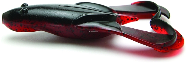 Picture of Keitech Black Red Berry, 3.5", Topwater Buzzing Frog, 5 Per Pack, Blister Pack, Strong Squid Scent Infused