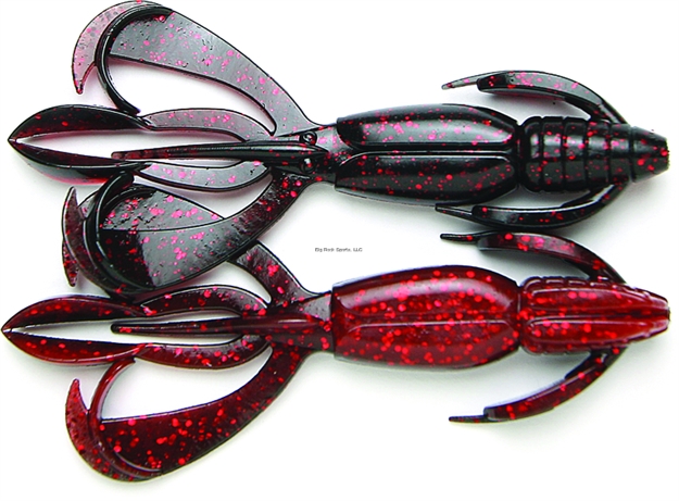 Picture of Keitech Crazy Flapper Crawbait, 3.6", Black Cherry, 7/Pack