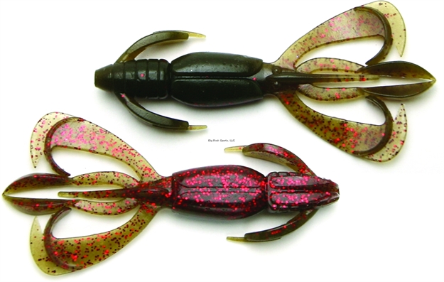 Picture of Keitech Crazy Flapper Crawbait, 3.6", Green Pumpkin Spice, 7/Pack