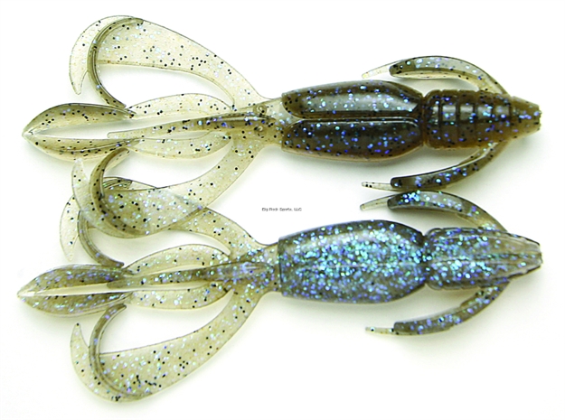 Picture of Keitech Crazy Flapper Crawbait, 4.4", Electric Smoke Craw, 6/Pack