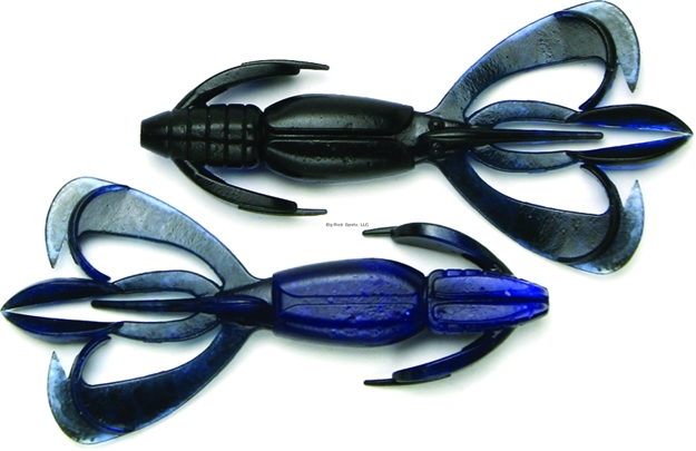 Picture of Keitech Saturday Night Special, 4.4" Twin Tail Craw / Creature, 6 Per Pack, Bag & Blister Pack, Strong Squid Scent Infused