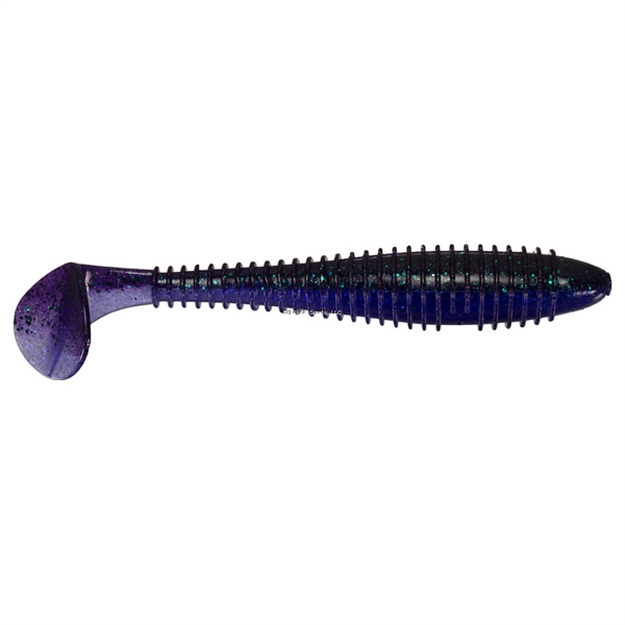Picture of Keitech Fat Swing Impact, Junebug, 3.8", Fat Paddletail Swimbait, 6Pk, Blister Pack, Squid Scent Infused