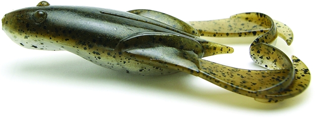 Picture of Keitech Green Pumpkin Frog, 3.5", Topwater Buzzing Frog, 5 Per Pack, Blister Pack, Strong Squid Scent Infused