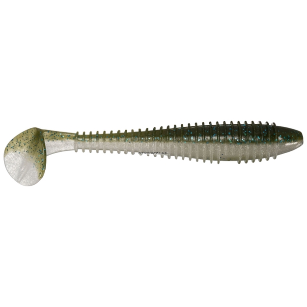 Picture of Keitech Smallmouth Magic, 3.8", Fat Paddletail Swimbait, 6 Per Pack, Blister Pack, Strong Squid Scent Infused