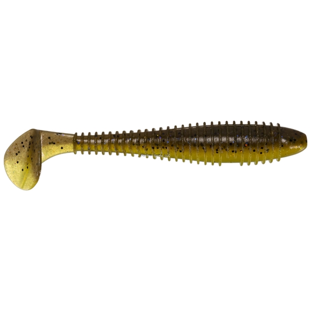 Picture of Keitech Sungill, 3.8", Fat Paddletail Swimbait, 6 Per Pack, Blister Pack, Strong Squid Scent Infused