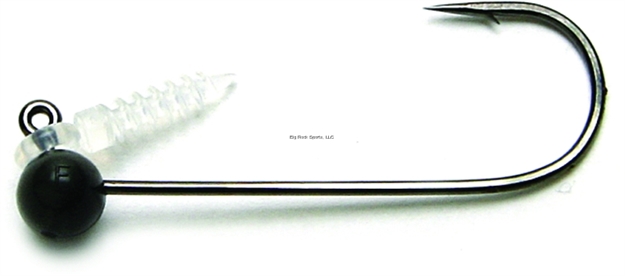 Picture of Keitech Tungsten, 1/16Oz., Custom #2/0 Hook, Shaky Football Jighead, Gray, 3 Per Bag