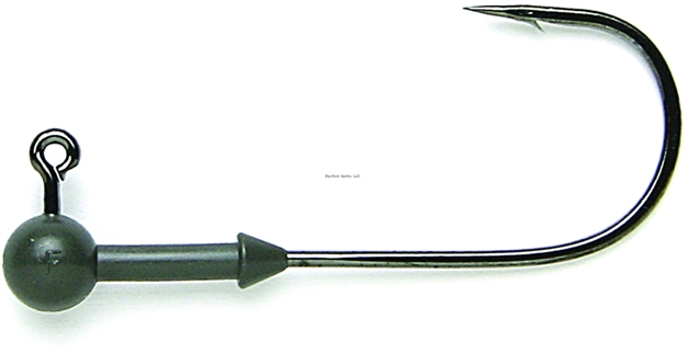 Picture of Keitech Tungsten, 1/16Oz., Custom #3/0 Hook, Super Round Jighead, Gray, 4 Per Bag