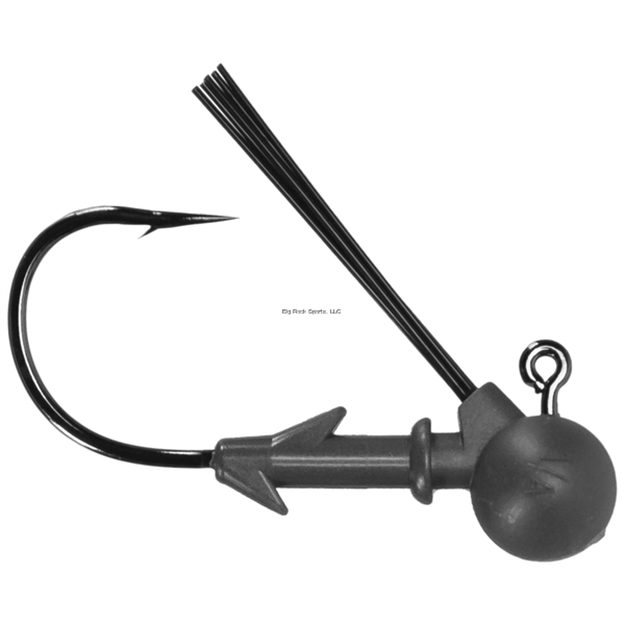 Picture of Keitech Tungsten, 1/4Oz., Custom #2/0 Hook, Super Football Jighead, Gray, 3 Per Bag