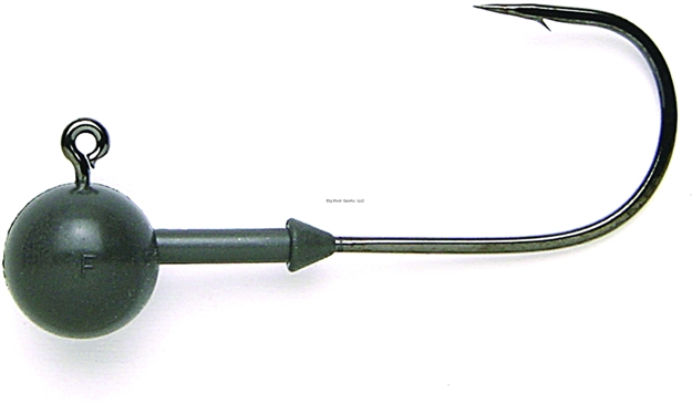 Picture of Keitech Tungsten, 1/4Oz., Custom #3/0 Hook, Super Round Jighead, Gray, 2 Per Bag