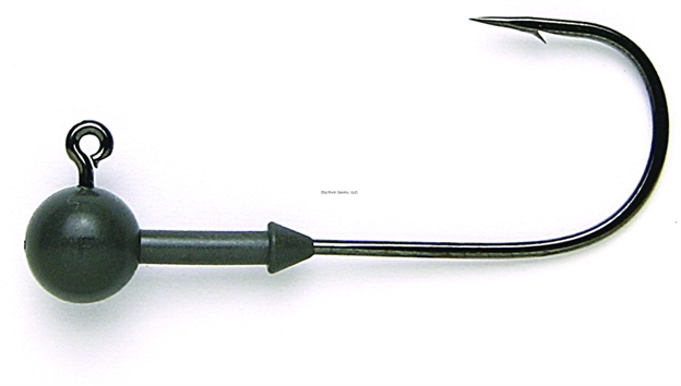 Picture of Keitech Tungsten, 1/8Oz., Custom #3/0 Hook, Super Round Jighead, Gray, 3 Per Bag