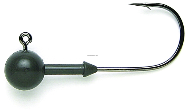 Picture of Keitech Tungsten, 3/16Oz., Custom #2/0 Hook, Super Round Jighead, Gray, 3 Per Bag