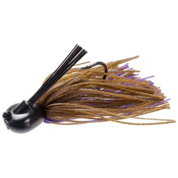 Picture of Keitech Tungsten Model I Casting Jig, Brown Purple, 3/8Oz, #2/0 Hook, Hand Glued Fiber Guard, Sr40 Skirt, 1/Bg