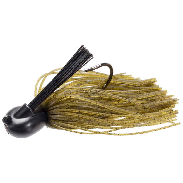 Picture of Keitech Tungsten Model I Casting Jig, Green Pumpkin, 1/2Oz, #2/0 Hook, Hand Glued Fiber Guard, Sr40 Skirt, 1/Bg