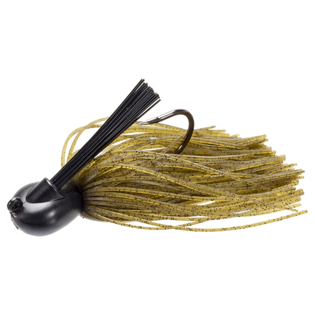 Picture of Keitech Tungsten Model I Casting Jig, Green Pumpkin, 1/4Oz, #2/0 Hook, Hand Glued Fiber Guard, Sr40 Skirt, 1/Bg