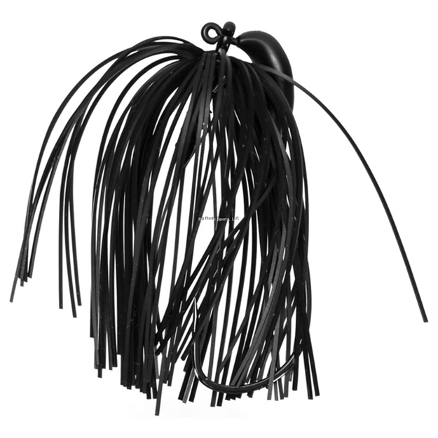 Picture of Keitech Tungsten Model Iii Swim Jig, Black, 1/4Oz, Custom #5/0 Hook, Plastic Screw Keeper, Sr40 Skirt, 1/Bg