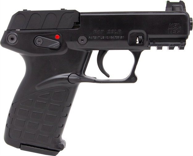 Picture of  Kel-Tec P17bblkor P17  22 LR 16+1 3.80" Black Steel Barrel, Black Optic Ready/Serrated Slide, Black Polymer Frame W/Picatinny Rail, Textured Grip 640832010053