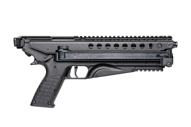 Picture of  Kel-Tec P50blk P50  5.7X28mm 50+1 9.60" Black Threaded Barrel, Black Picatinny Rail Receiver, Black Synthetic Black Polymer Grips 640832008579