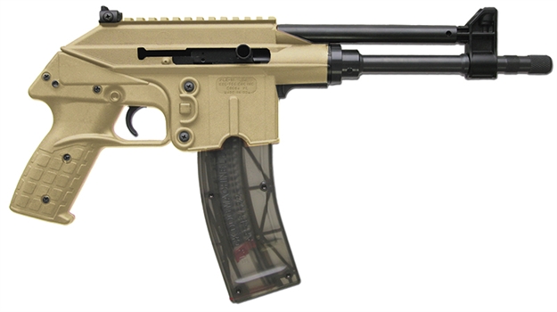 Picture of Keltec Plr-16 Semi Auto Pistol 223 Rem, 9.2" Bbl, Tan Frame, 10+1 Rnd, M-16 Front/Adj Rear PLR-16-CK-TAN 640832004014