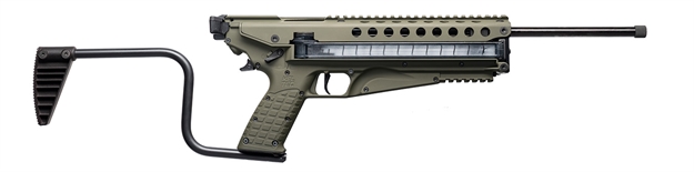 Picture of  Kel-Tec R50grn R50  5.7X28mm 50+1 16.10" Threaded Barrel, Green Receiver & Polymer Grip, Side-Folding Stock, Adjustable Sights, QD Sling Mount