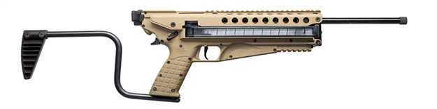 Picture of  Kel-Tec R50tan R50  5.7X28mm 50+1 16.10" Threaded Barrel, Tan Receiver & Polymer Grip, Side-Folding Stock, Adjustable Sights, QD Sling Mount