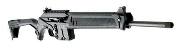 Picture of  Kel-Tec Su16cblk Su-16 Sport Utility Carbine 5.56X45mm Nato Caliber With 16" Barrel, 10+1 Capacity, Black Parkerized Metal Finish, Black Underfolding With Storage Compartment Stock Right Hand