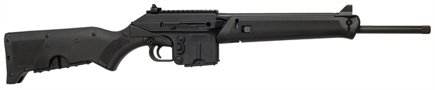 Picture of  Kel-Tec Su16cablk Su-16 *Ca Compliant 5.56X45mm Nato Caliber With 16" Barrel, 10+1 Capacity, Black Metal Finish, Black Fixed Storage Compartment Stock Right Hand 640832000856