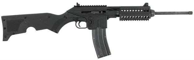 Picture of  Kel-Tec Su22cablk Su-22  Full Size 22 LR 26+1 16.10" Black Barrel Black Polymer Receiver Black Fixed Stock W/Storage Compartment Right Hand 640832000900