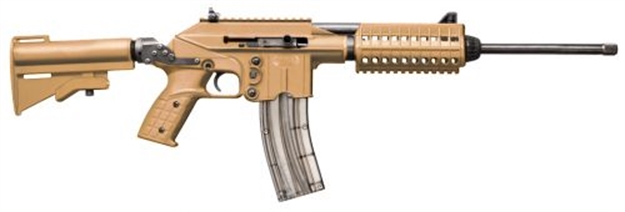 Picture of Kel-Tec Su22e 22Lr 16" Tan W/Rail Colpg Stk 1/26 SU22ETAN 640832004397