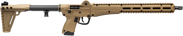 Picture of  Kel-Tec Sub2k9glktan10 Sub2000 Gen3 9Mm Luger 10+1 16.15" Black Steel Threaded Barrel, Tan Picatinny Rail Aluminum Receiver, M-Lok Handguard, Tan Synthetic Folding Stock, Black Polymer Grip