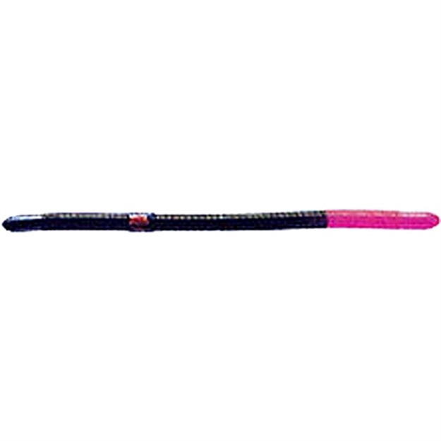 Picture of Kellys Fire Tail Pre-Rigged Plastic Worm, 5 1/2", 3 #6 Hooks, Black Firetail