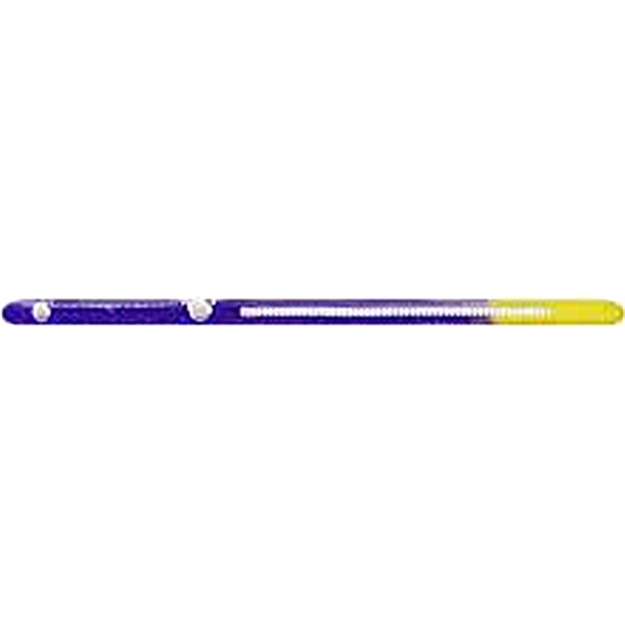 Picture of Kellys Fire Tail Pre-Rigged Plastic Worm, 5 1/2", 3 #6 Hooks, Purple/Yellow Firetail