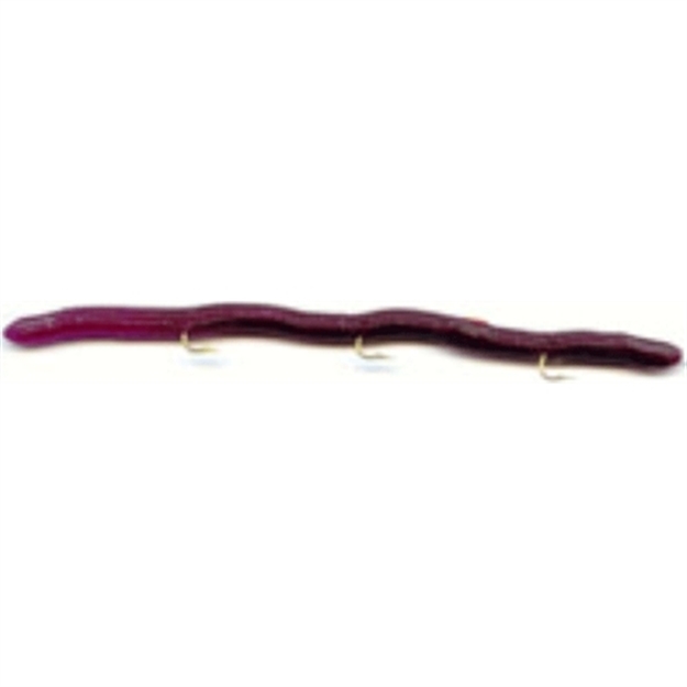 Picture of Kellys Plow Jockeys Pre-Rigged Plastic Worm, 5 1/2", 3 #6 Hooks, Orchid Petal