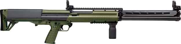 Picture of Keltec Ksg-25 Tactical Pump Shotgun, 12 Ga., 30.5" Bbl, Green, 24+1 Rnd, Mbus Flip UP Sights KSG25GRN 640832007442