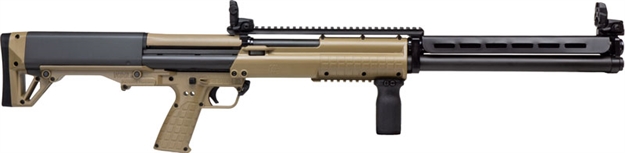 Picture of Keltec Ksg-25 Tactical Pump Shotgun, 12 Ga., 30.5" Bbl, Tan, 24+1 Rnd, Mbus Flip UP Sights KSG25TAN