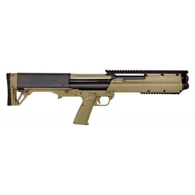 Picture of  Kel-Tec Ksgtan Ksg  Tan 12 Gauge 18.50" 3" 14+1 Tan Rec/Barrel Tan Polymer Fixed Stock & Grip