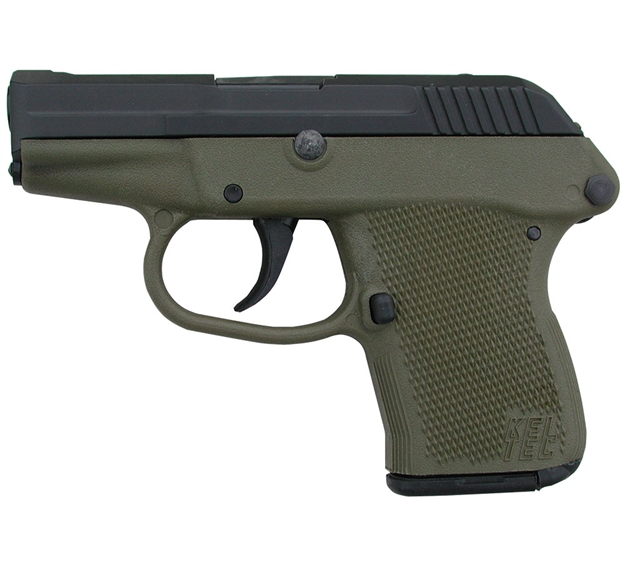 Picture of  Kel-Tec P32bgrn P-32  32 Acp Caliber With 2.68" Barrel, 7+1 Capacity, Green Finish Aluminum Frame, Serrated Blued Steel Slide & Green Polymer Grip