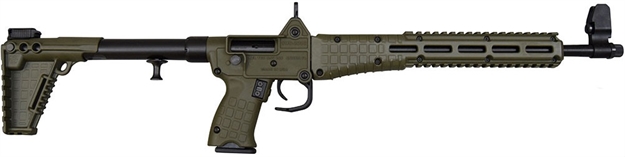 Picture of Keltec Sub 2000 Semi Auto Rifle, 9Mm, 16.1" Bbl, Green Syn Stk, 17 +1 RD SUB2K9MPBGRNHC